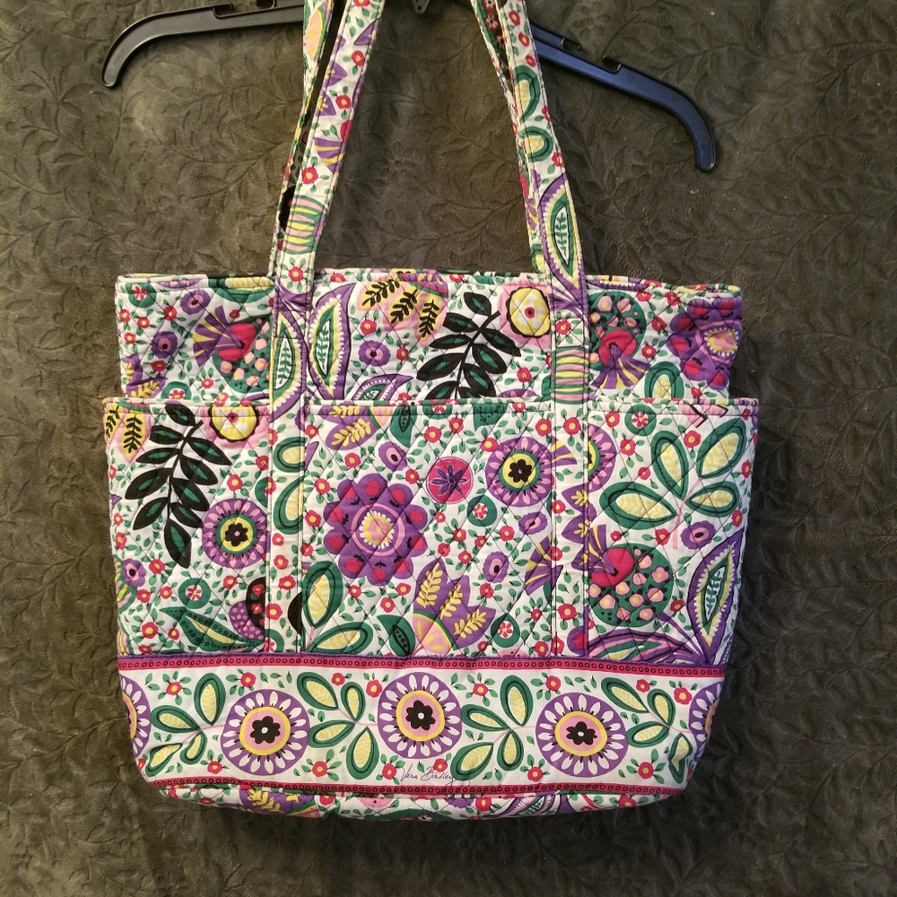 Vera Bradley Signature Cotton Floral Tote Bag
